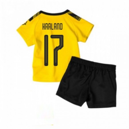 Fotballdrakt Borussia Dortmund Erling Haaland 17 Barn Hjemmetrøye 2019-2020 Kortermet